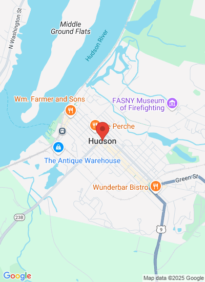 Map showing Hudson, United States