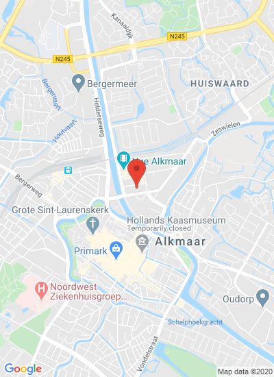 Map showing Alkmaar, Netherlands