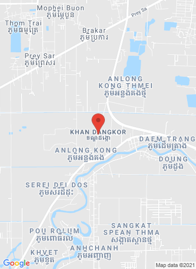 Map showing Phnom Penh, Cambodia