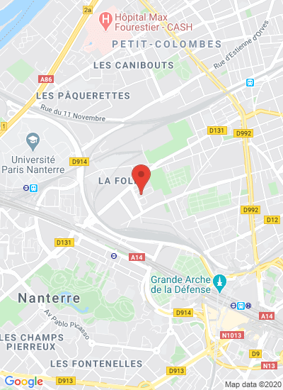 Map showing Nanterre, France