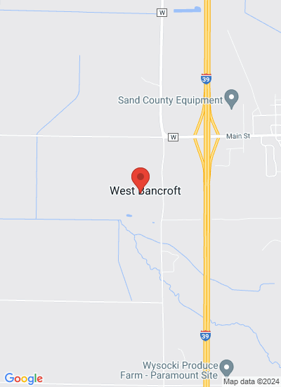 Map showing Bancroft, United States