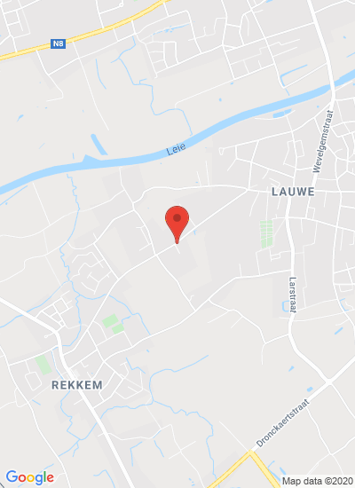 Map showing Menen, Belgium