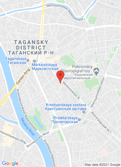 Map showing Moskva, Russia