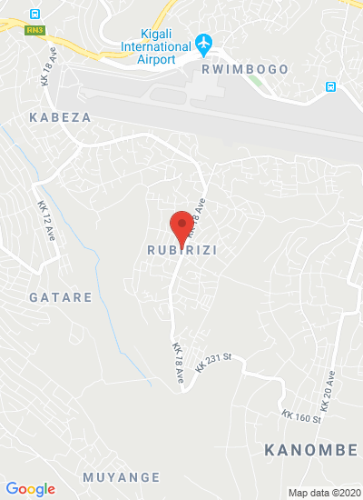 Map showing Kigali, Rwanda