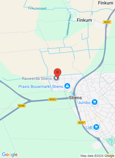 Map showing Stiens, Netherlands