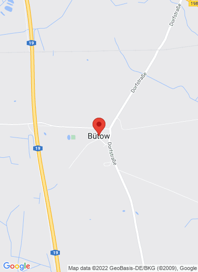 Map showing Bütow, Germany