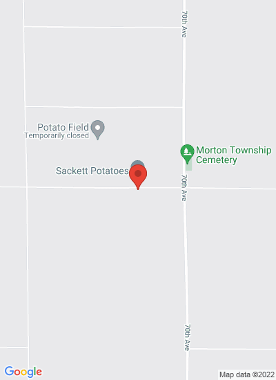 Map showing Mecosta, United States