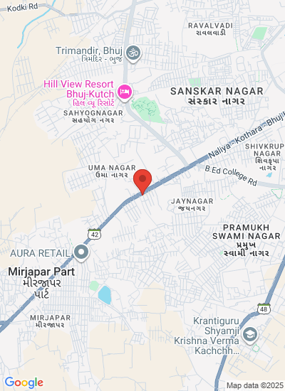 Map showing Kutch, India