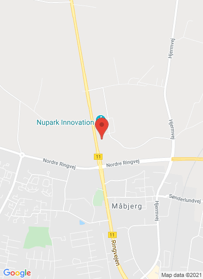 Map showing Holstebro, Denmark