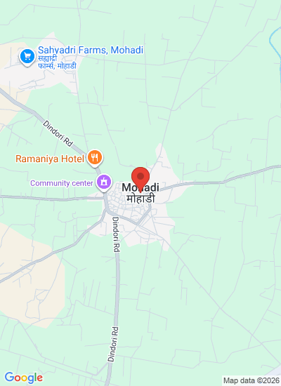Map showing Nashik, India