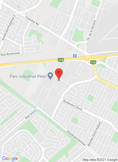 Map showing Saint-Hubert, Canada