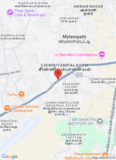 Map showing Chinniyampalayam,, India
