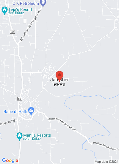 Map showing Jalandhar, India