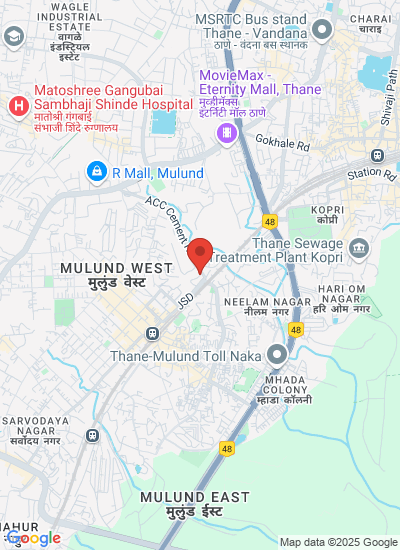 Map showing Mumbai, India