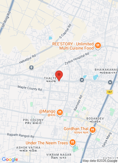 Map showing Ahmedabad, India