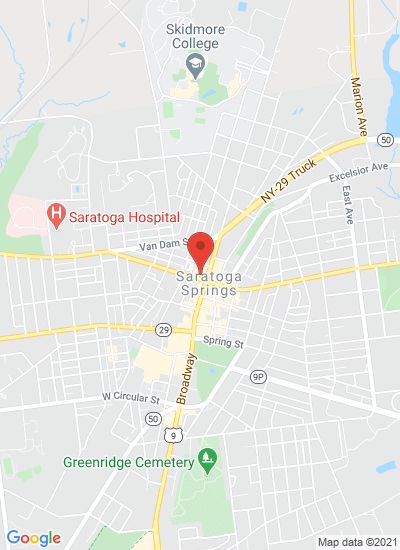 Map showing Saratoga Springs, United States