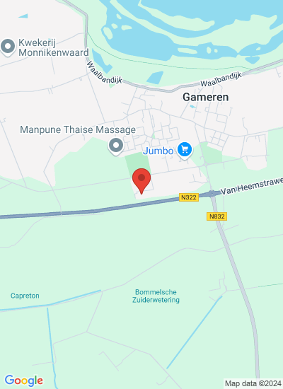 Map showing Gameren, Netherlands