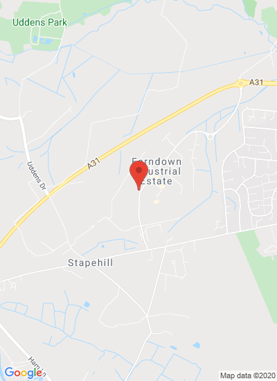Map showing wimbourne, United Kingdom