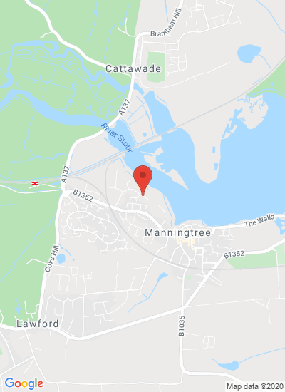 Map showing Manningtree, United Kingdom