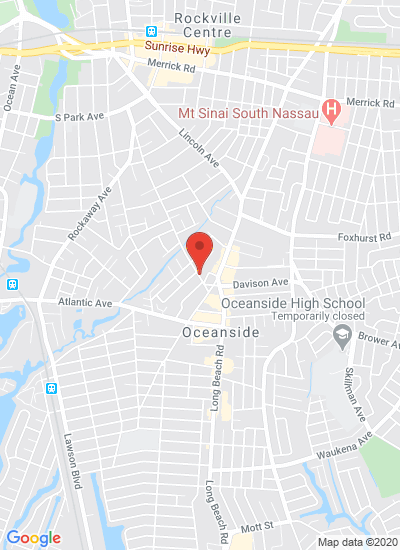 Map showing Oceanside, United States