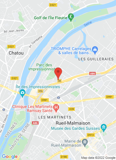 Map showing Rueil-Malmaison, France