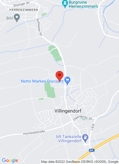 Map showing Villingendorf, Germany