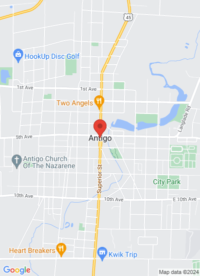Map showing Antigo, United States