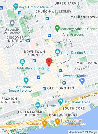 Map showing Toronto, Canada