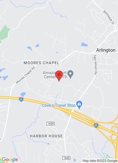 Map showing Charlotte, United States