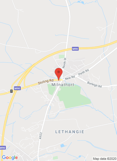 Map showing Milnathort, United Kingdom