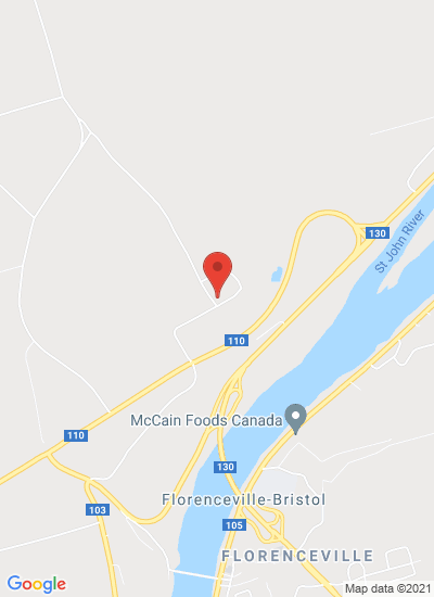 Map showing Greenfield, Canada