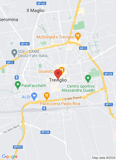 Map showing Treviglio, Italy