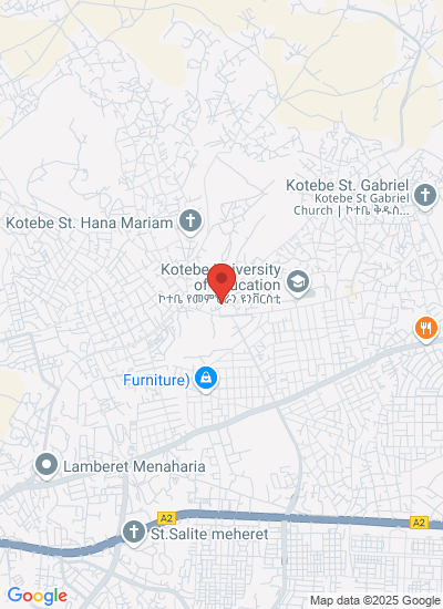 Map showing Addis Ababa, Ethiopia