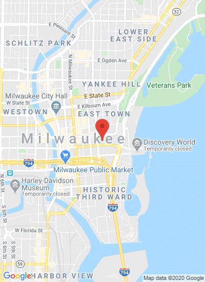 Map showing Milwaukee, United States