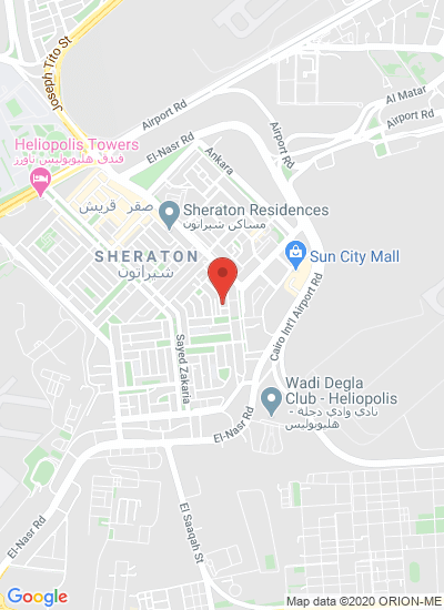 Map showing Qism El-Nozha, Egypt