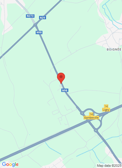 Map showing Sombreffe, Belgium