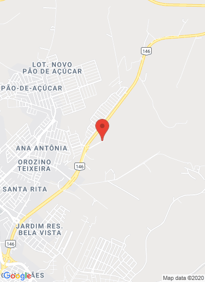 Map showing Araxá, Brazil