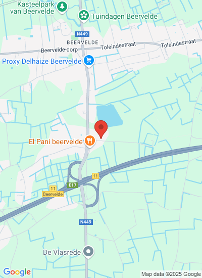 Map showing Beervelde, Belgium