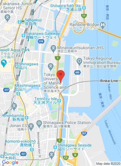 Map showing Shinagawa-ku,, Japan