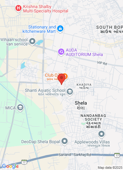 Map showing Ahmedabad, India