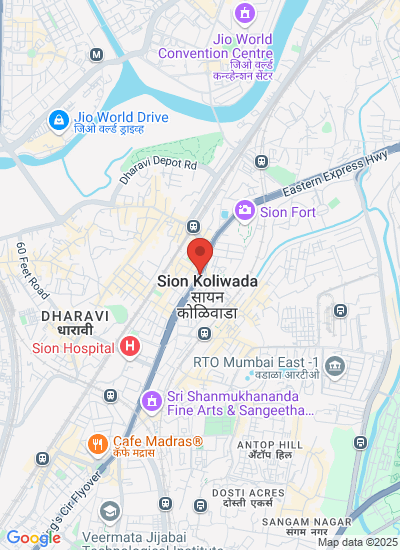 Map showing Mumbai, India