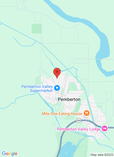 Map showing Pemberton, Canada