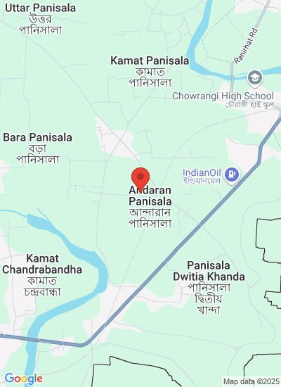 Map showing Mekliganj, India
