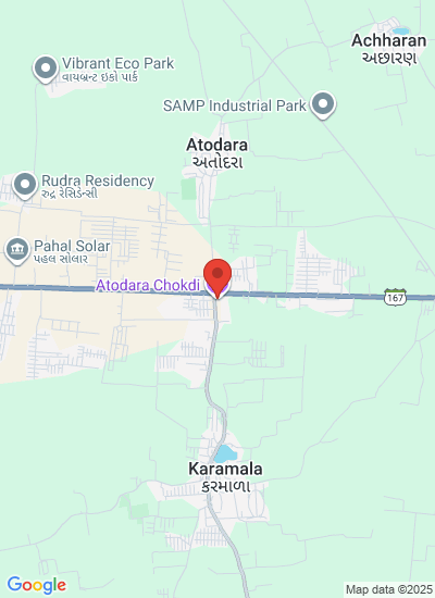 Map showing Olpad, India
