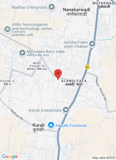 Map showing Pune, India