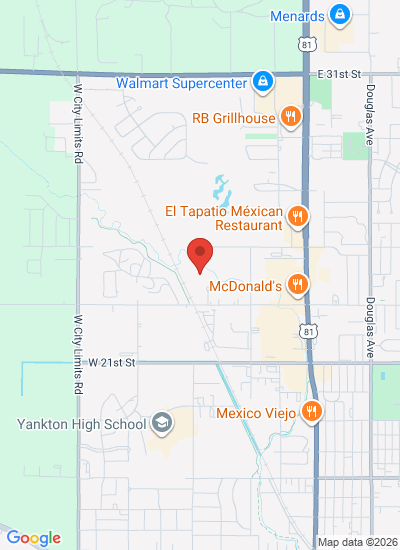Map showing Yankton, United States