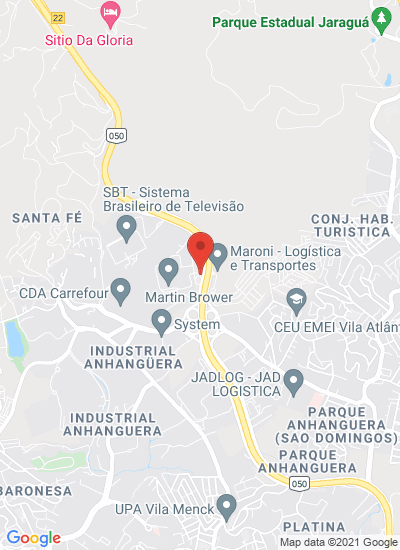 Map showing Anhanguera, Osasco – SP, Brazil