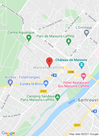 Map showing Maisons-Laffitte, France