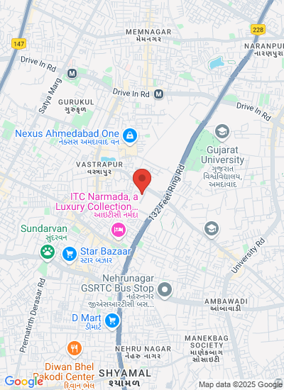 Map showing Ahmedabad, India