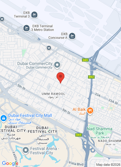 Map showing United Arab Emirates